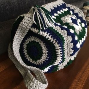 Handmade Crochet Duffel Bag